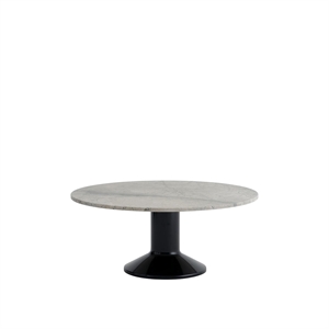 Table de Salle à Manger Centrale Muuto Ø90, Marbre Gris/Noir