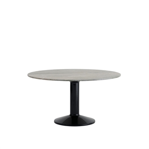 Table de Salle à Manger Centrale Muuto Ø140, Marbre Gris/Noir