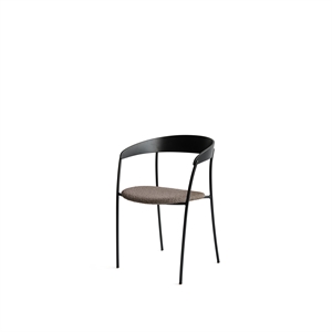 New Works Missing Dining Table Chair m. Accoudoir Chêne Noir/Barnum Taupe Foncé