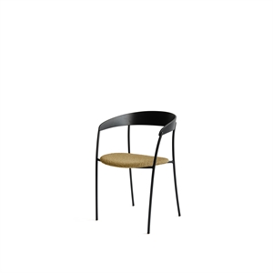 New Works Missing Dining Table Chair m. Accoudoir Chêne Noir/Ocre Barnum