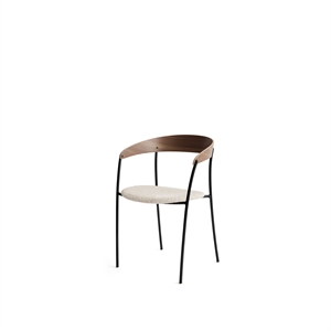 New Works Missing Dining Table Chair m. Accoudoir Noyer/ Barnum Lana