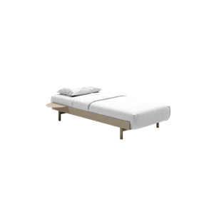 MOEBE Bed Cadre de Lit 90 cm Sable