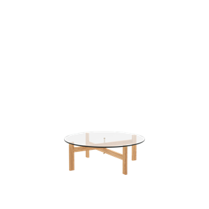 Moebe Round Table Basse 88 cm Chêne