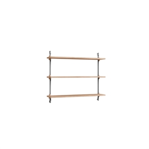 Étagère Murale Moebe WS.65.1 Chêne/Acier Inoxydable