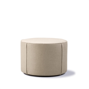 Fredericia Furniture Mono Pouf Ø55 Grand Lin Naturel