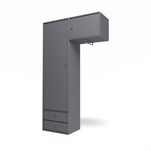 Armoire Montana Selection Attire II avec tringle 36-Charbon