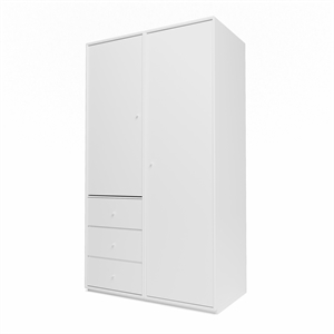 Armoire Montana Selection Attire III avec piédestal 101-Blanc neuf
