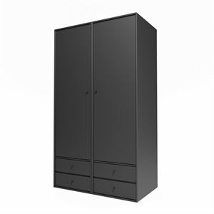 Armoire Montana Selection Attire III avec porte ouverte 04-Anthracite
