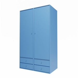 Armoire Montana Selection Attire III avec porte ouverte 154-Azur