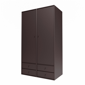 Armoire Montana Selection Attire III avec porte ouverte 160-Balsamique
