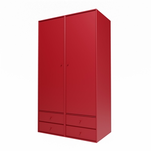 Armoire Montana Selection Attire III avec porte ouverte 165-Betterave