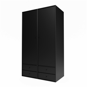 Armoire Montana Selection Attire III avec porte ouverte 05-Noir
