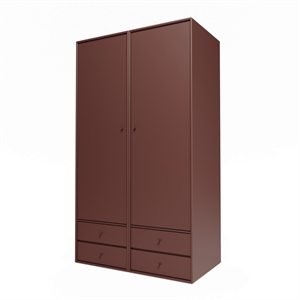 Armoire Montana Selection Attire III avec porte ouverte 155-Masala
