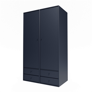 Armoire Montana Selection Attire III avec porte ouverte 147-Shadow
