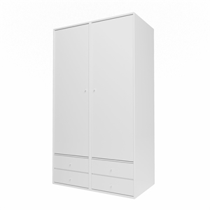Armoire Montana Selection Attire III avec porte ouverte 38-Snow