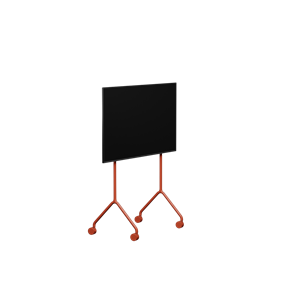 Pedestal Moon Light Support TV Rouge Brûlant