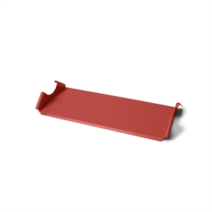 Pedestal Moon Tray Étagère Rouge Brûlant