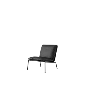 Fauteuil &Tradition Muno LN18 Noir Noir/ Cuir Noble Noir