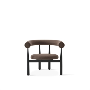 Fauteuil Bukowski New Works Noir/Wooly Plus 1008