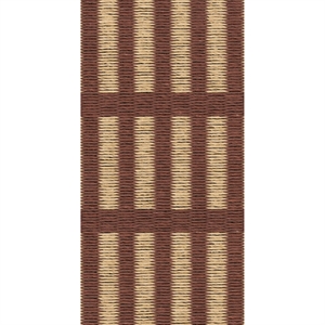 Tapis Woodnotes New York 140x200 Fil de papier/ Brun rouge/ Naturel