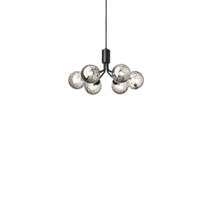 Lustre Nuura Apiales 6 Noir Satin /fumé Optique