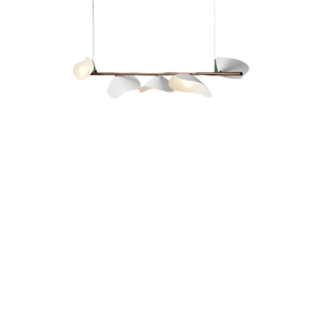 Nuura Florii 5 Suspension Linéaire Bronze Foncé/Blanc