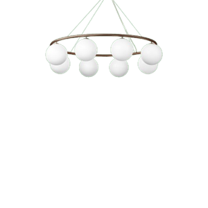 Nuura Miira 8 Lustre Ovale Bronze Foncé/Opale