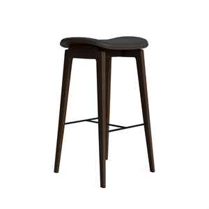 Tabouret de Bar NORR11 NY11 avec Assise Rembourrée H65 Chêne Fumé foncé/Anthracite 21003