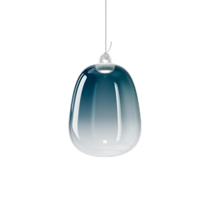 Lodes Oblò Suspension Grand Acier Azur 2700K/ Blanc