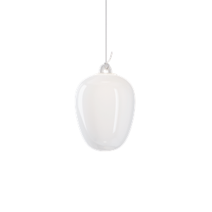 Lodes Oblò Suspension Medium 2700K Soie Blanc/ Blanc