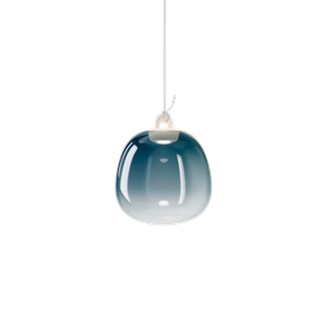 Lodes Oblò Suspension Petit 2700K Acier Azur/ Blanc