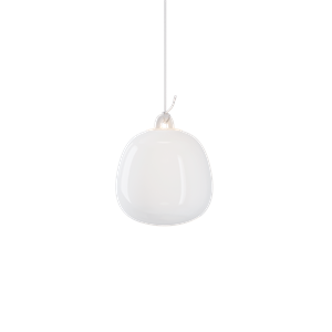 Lodes Oblò Suspension Petit 2700K Soie Blanc/ Blanc