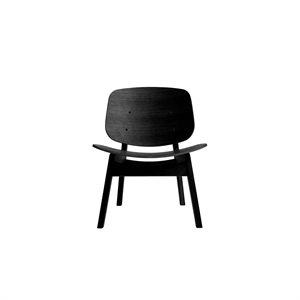 Fauteuil Pandora de la collection Ro en chêne laqué noir