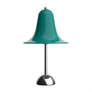 Lampe de Table Verner Panton Lampe à Poser Ø23 Bleu Sarcelle Foncé