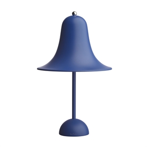 Verner Panton Pantop Lampe à Poser Portable Bleu Mat