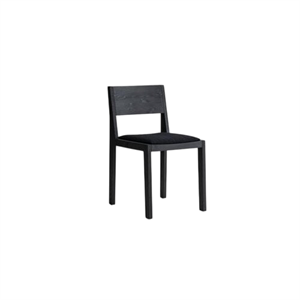 Vaarnii 016 Maasto chaise de salle à manger Noir rembourré noir/carré 0194