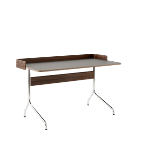 &Tradition Pavilion AV16 Bureau Fer/Noyer/ Chrome