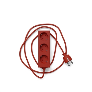 Pedestal Power Bar Multiprise 200 cm Rouge Brûlant