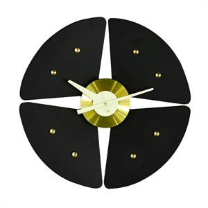 Montre Vitra Petal Clock Noir/ Laiton