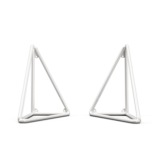 Paire de Supports Maze Phatagoras en Porcelaine Blanc