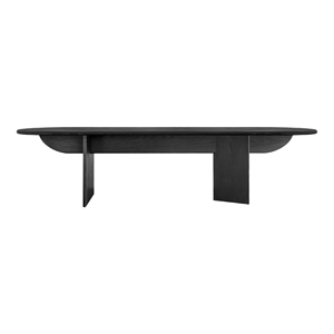 Table à manger Louise Roe Pillabout 03 L300 Chêne laqué noir