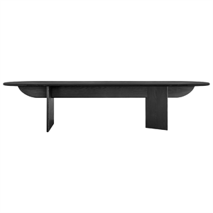 Table à manger Louise Roe Pillabout 04 L400 Chêne laqué noir
