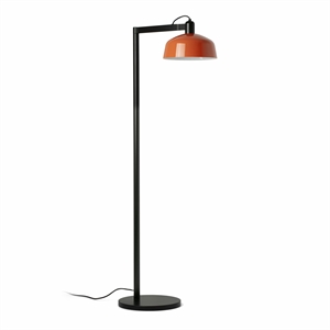 Lampadaire Faro TATAWIN Satin Noir/ Orange Rougeâtre