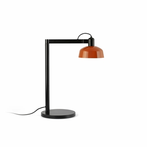 Lampe à Poser Faro TATAWIN Satin Noir/ Orange Rougeâtre