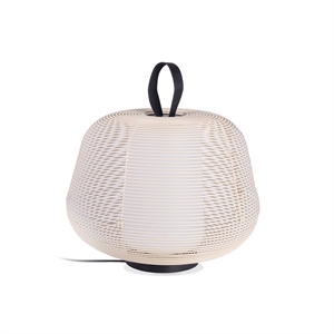 Lampe à Poser D'extérieur Faro NARA Beige/ Blanc Opale