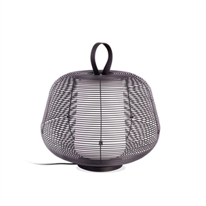 Lampe à Poser D'extérieur Faro NARA , Noir Mat/Blanc Opale