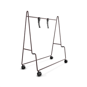 Veuillez Patienter pour Être Assis. Support TV Portable à Roulettes Figue Violet