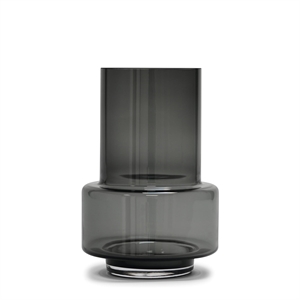 Vase/Bougeoir Hurricane n° 26 de la collection Ro, Gris fumé