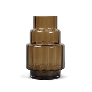 Collection Ro Réflexions Ouragan Bo. 69 Vase/Bougeoir Marron Sépia