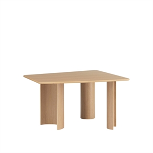Table de Salle à Manger Muuto Re-Norm 130x120 Cm, Placage Chêne